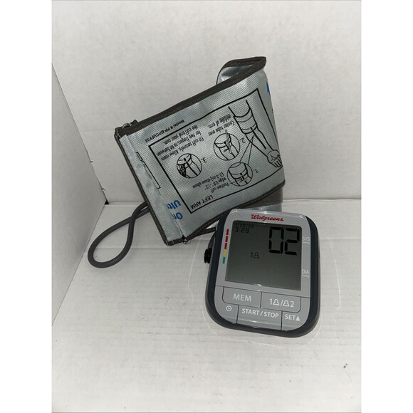 Walgreens Deluxe Automatic Inflate Blood Pressure/Pulse Monitor WGNBPA-230A - Picture 1 of 2